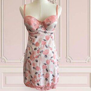 Marilyn Monroe Pink and White Floral Slip Dress